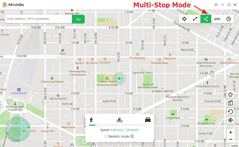 Multi-stop mode